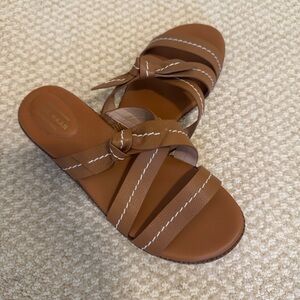 Cole Haan Brown Leather Sandals